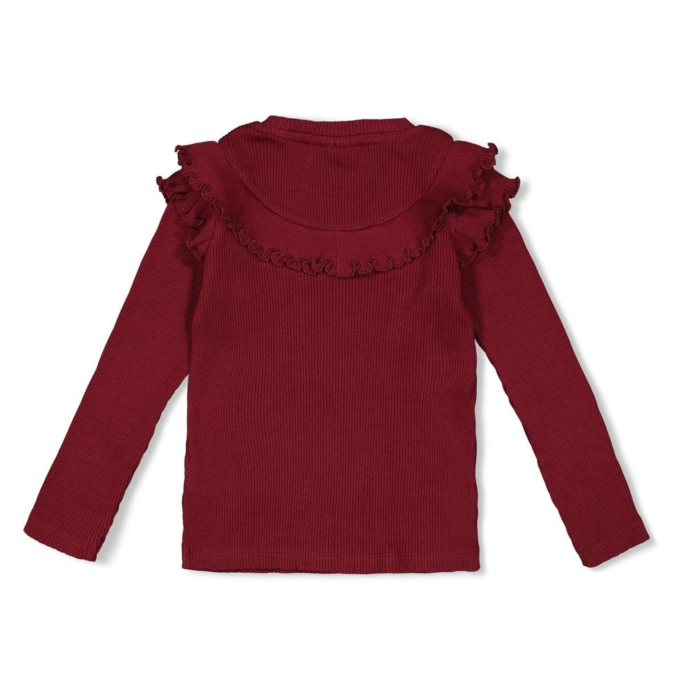 Longsleeve rib Bordeaux - Queen Of Hearts