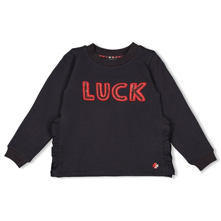 Sweater Antraciet - Queen Of Hearts