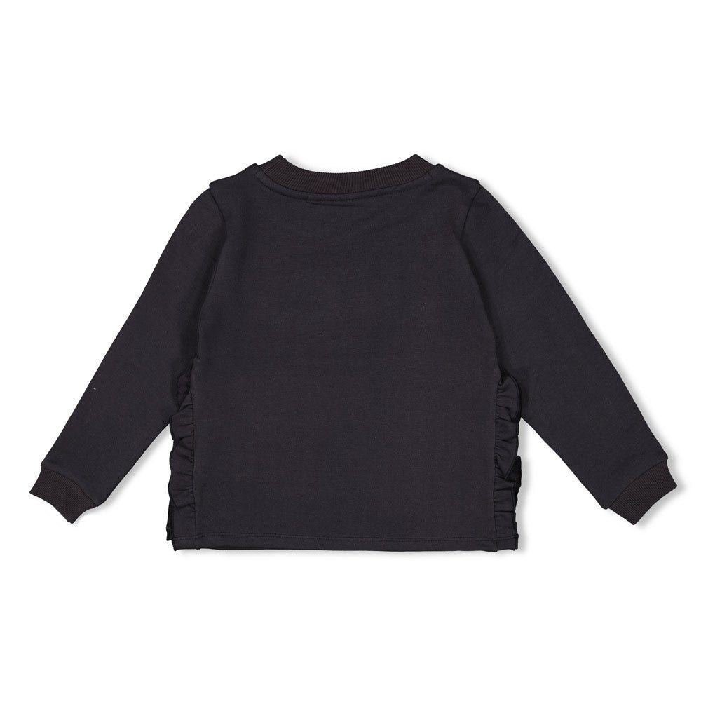 Sweater Antraciet - Queen Of Hearts