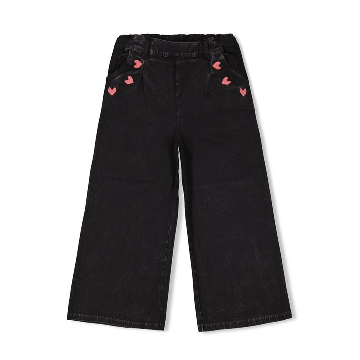 Culotte denim look Antraciet - Queen Of Hearts