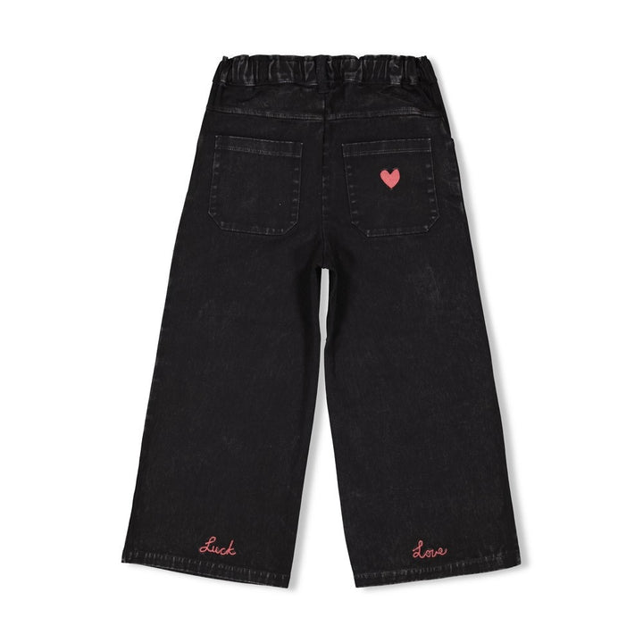 Culotte denim look Antraciet - Queen Of Hearts