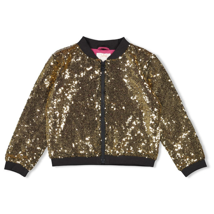 Pailetten bomberjack Goud - Shine Bright