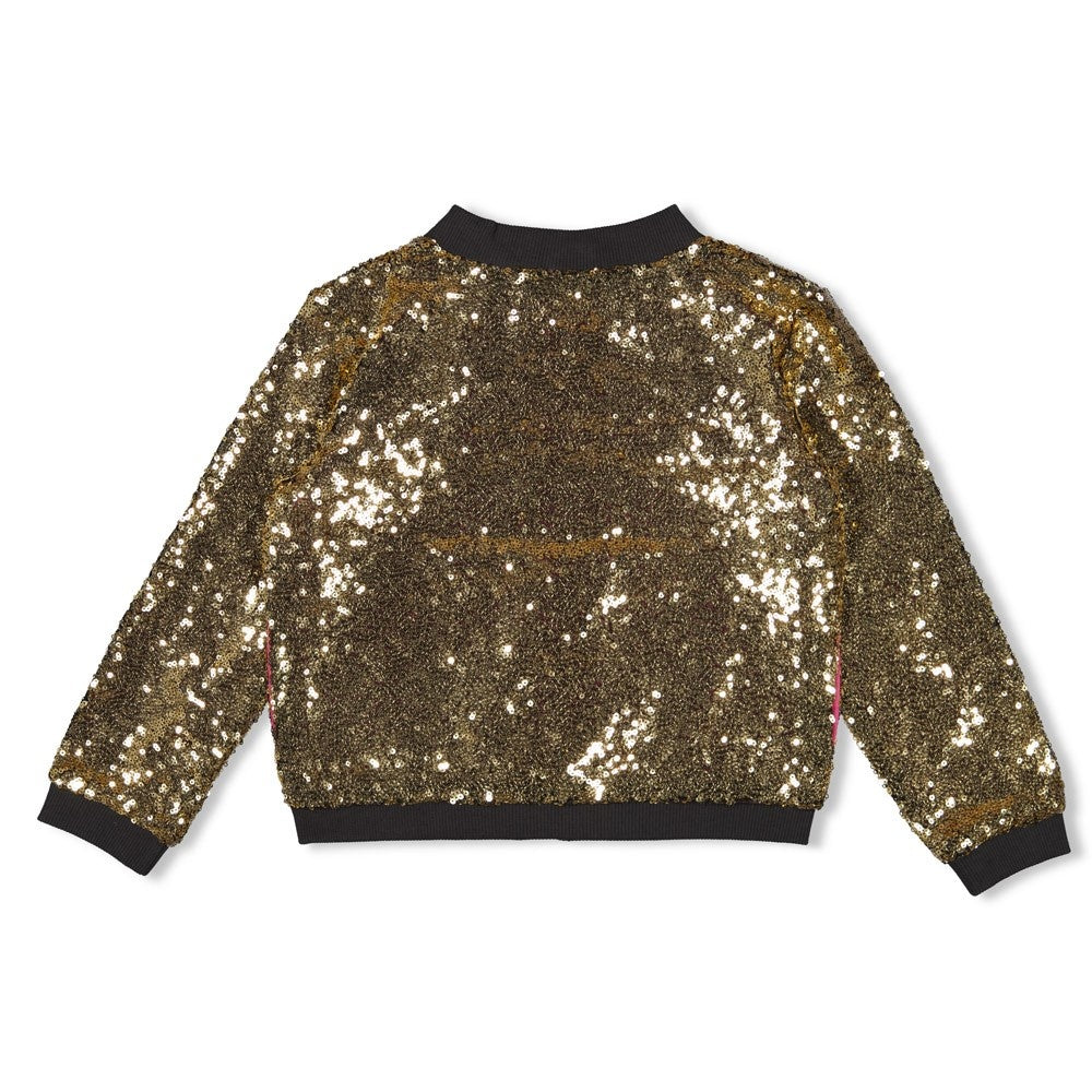 Pailetten bomberjack Goud - Shine Bright