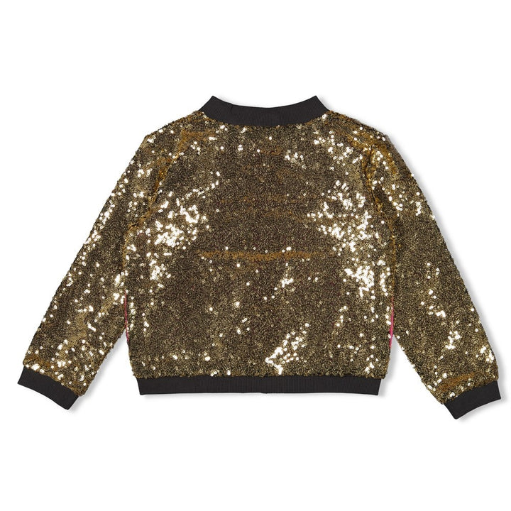 Pailetten bomberjack Goud - Shine Bright