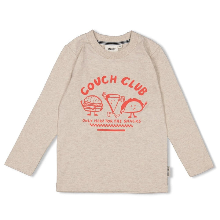 Longsleeve Offwhite melange - Couch Club