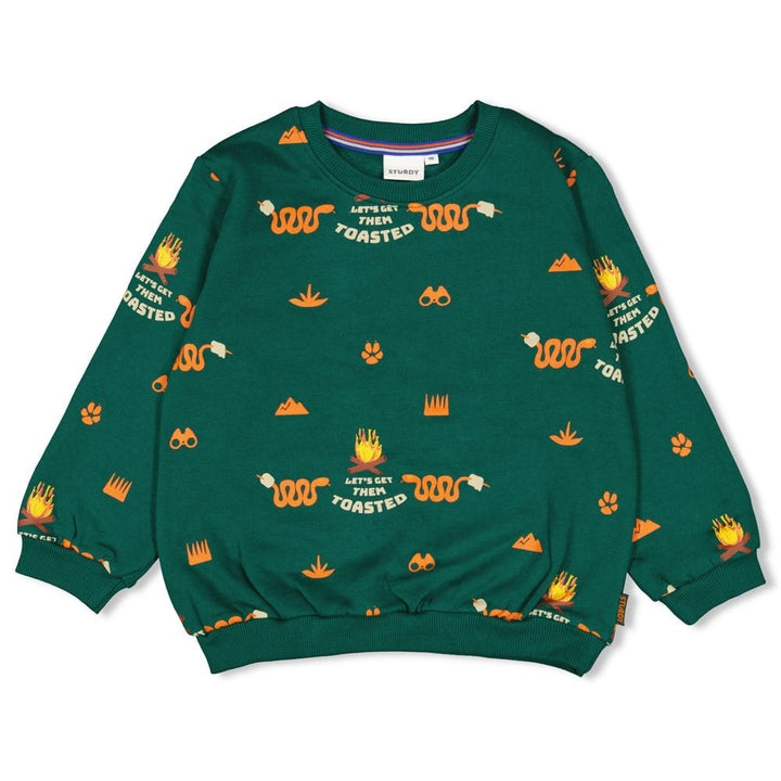 Sweater Groen - Chasing Trails