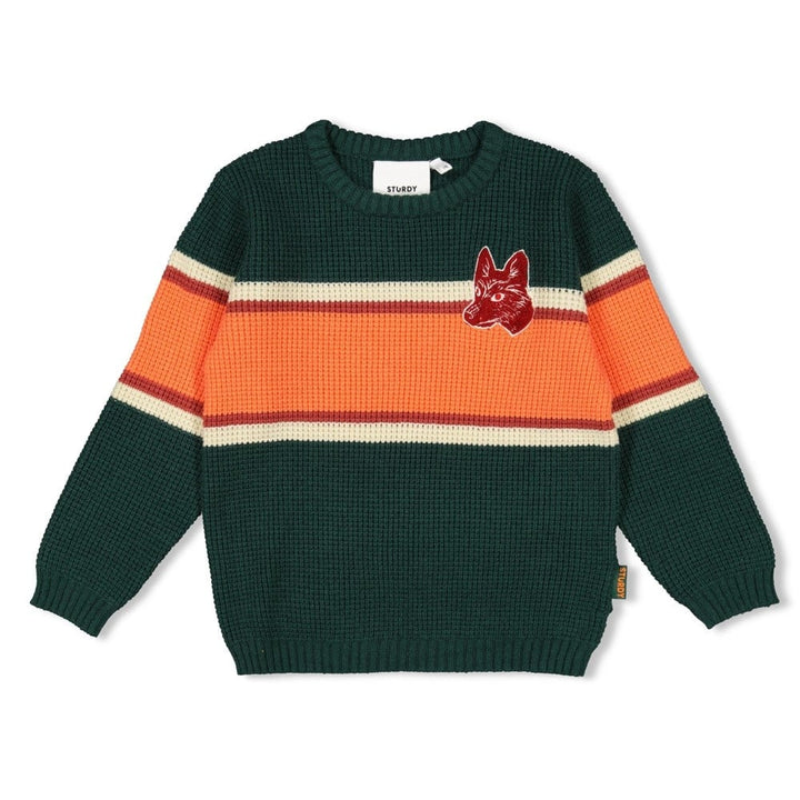 Sweater gebreid Groen - Chasing Trails