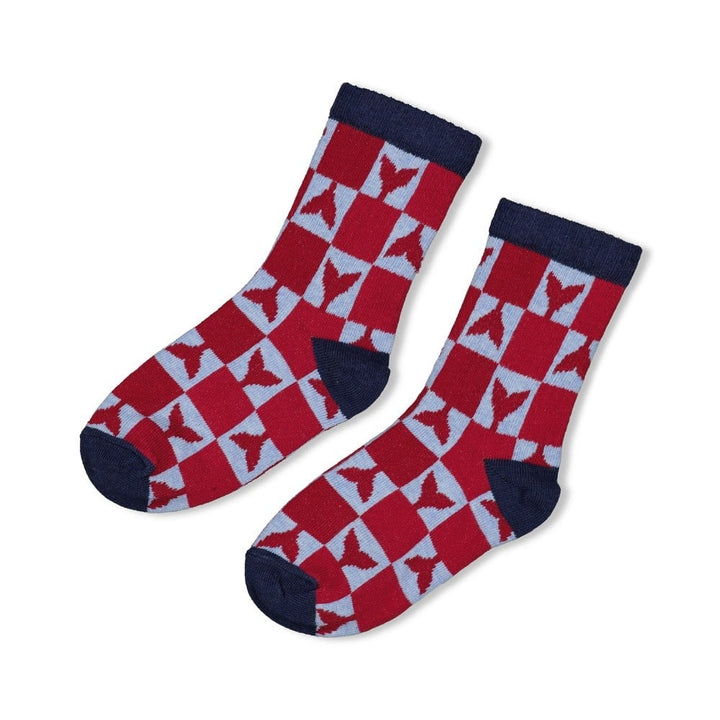 Sokken Bordeaux - Waves and Whales