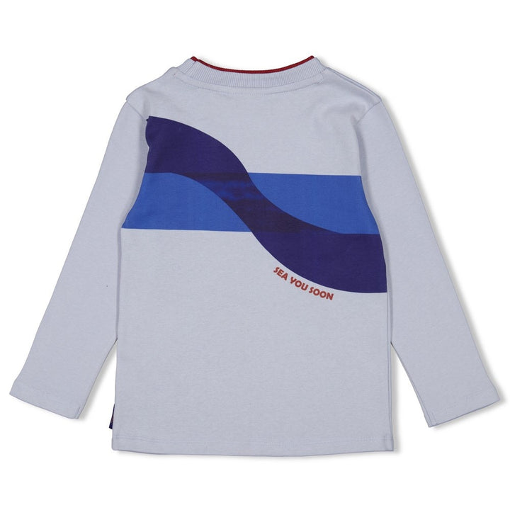 Longsleeve Blauw - Waves and Whales