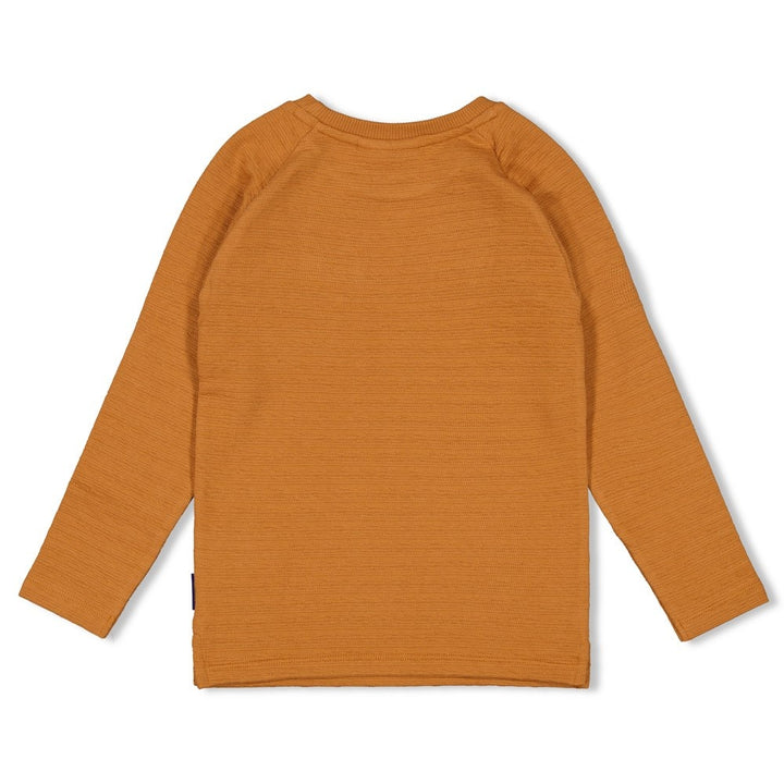 Longsleeve Hazelnoot - Waves and Whales