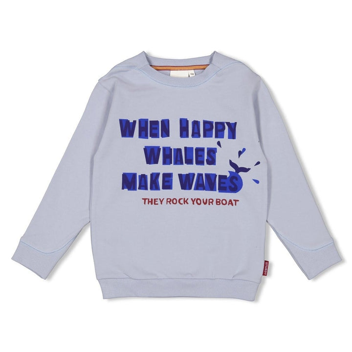 Sweater Blauw - Waves and Whales