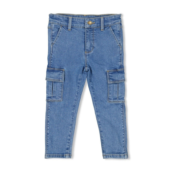 Cargo broek denim m.Blauw denim - Winter Denims