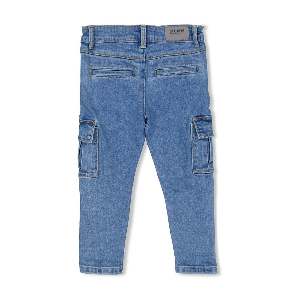 Cargo broek denim m.Blauw denim - Winter Denims