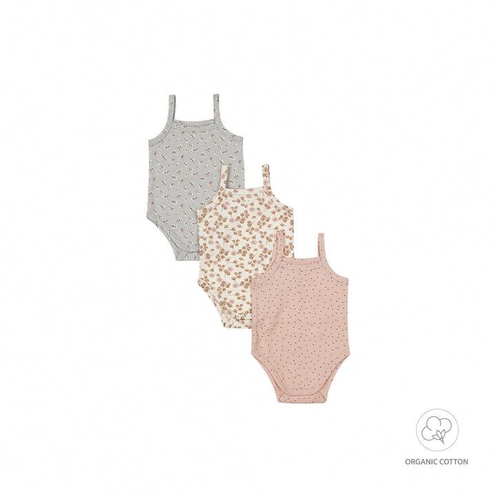 Romper 3 - pack organic cotton Multi colour - GIRLS 2024