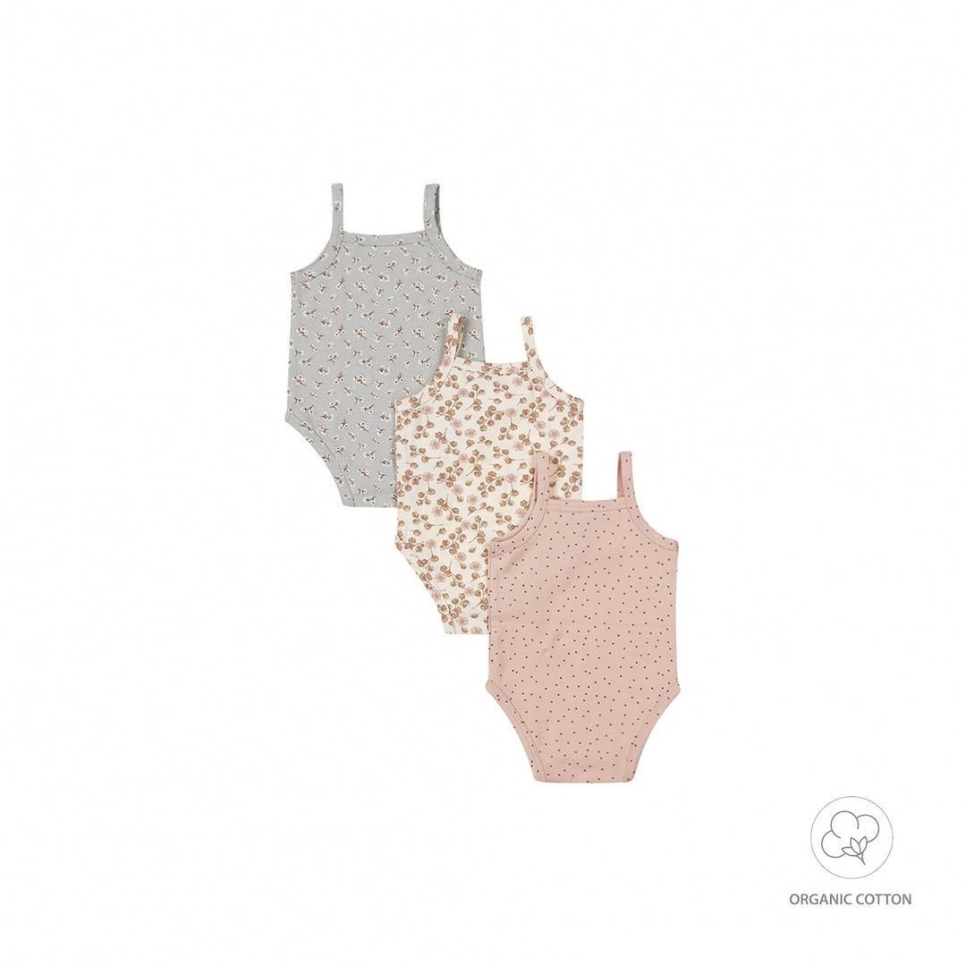 Romper 3 - pack organic cotton Multi colour - GIRLS 2024