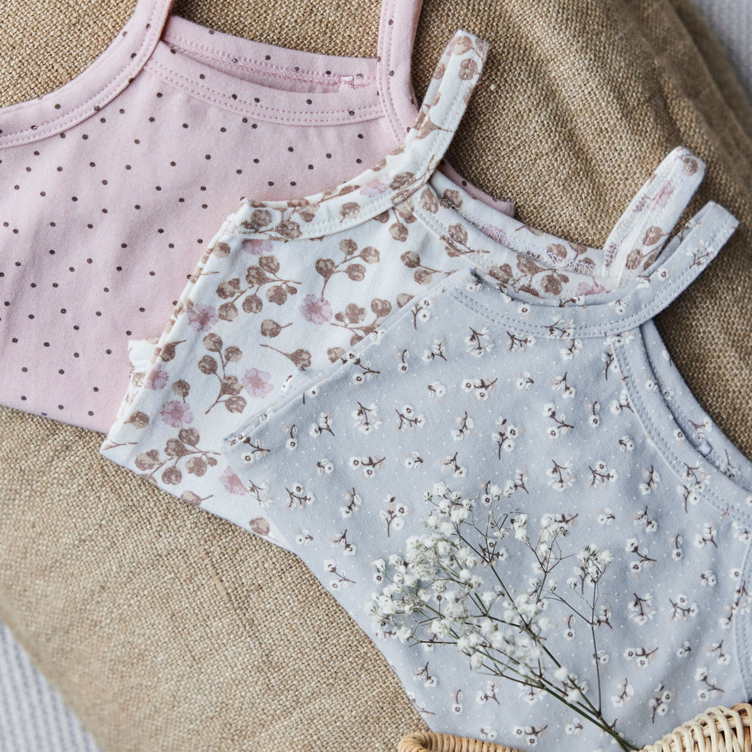 Romper 3 - pack organic cotton Multi colour - GIRLS 2024