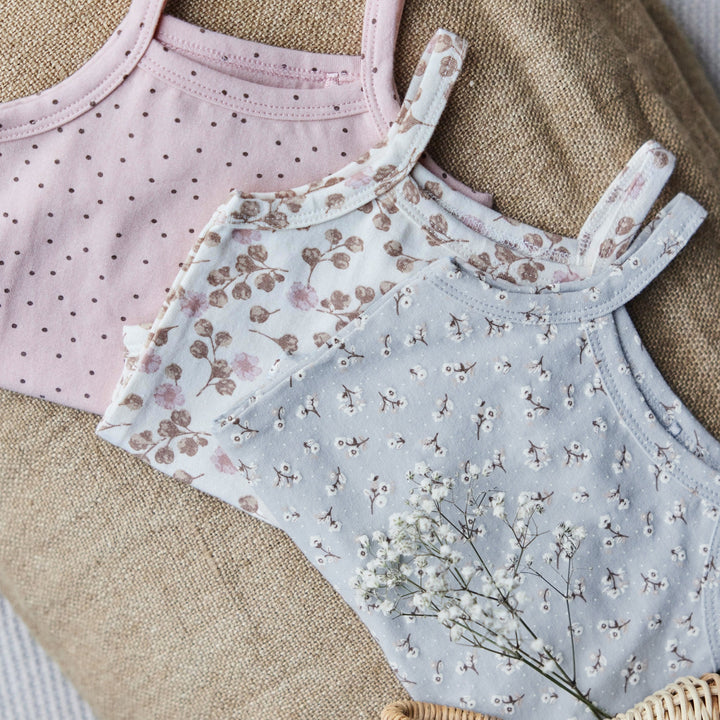 Romper 3 - pack organic cotton Multi colour - GIRLS 2024