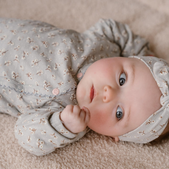 Setje + haarband organic cotton Faded blue - GIRLS 2024