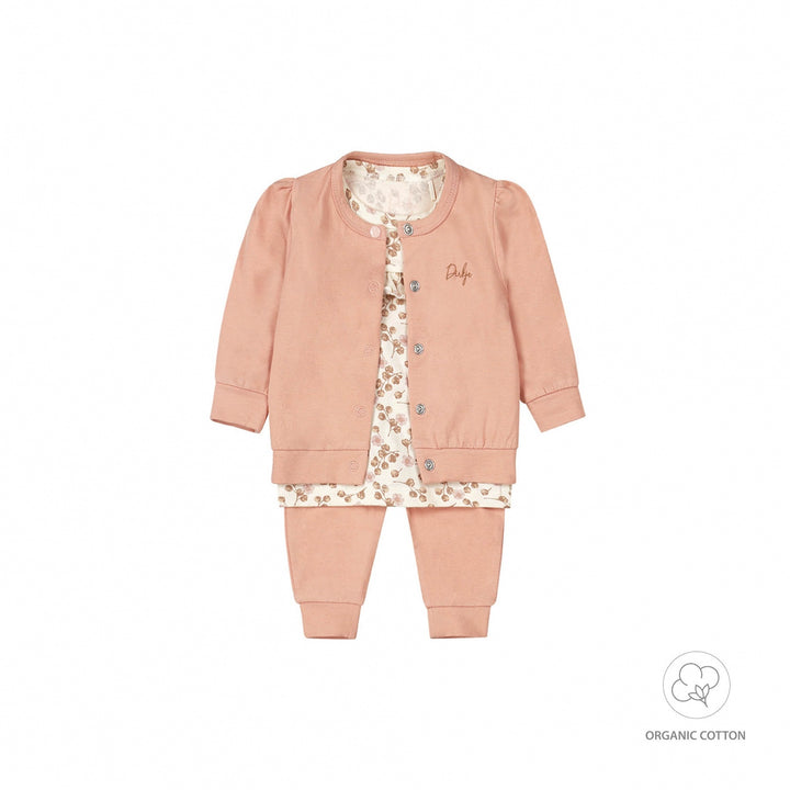 3 - Delige set organic cotton Dusty pink - GIRLS 2024