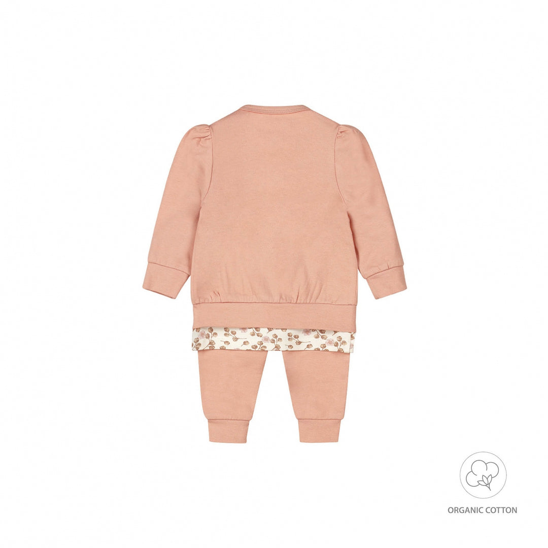3 - Delige set organic cotton Dusty pink - GIRLS 2024