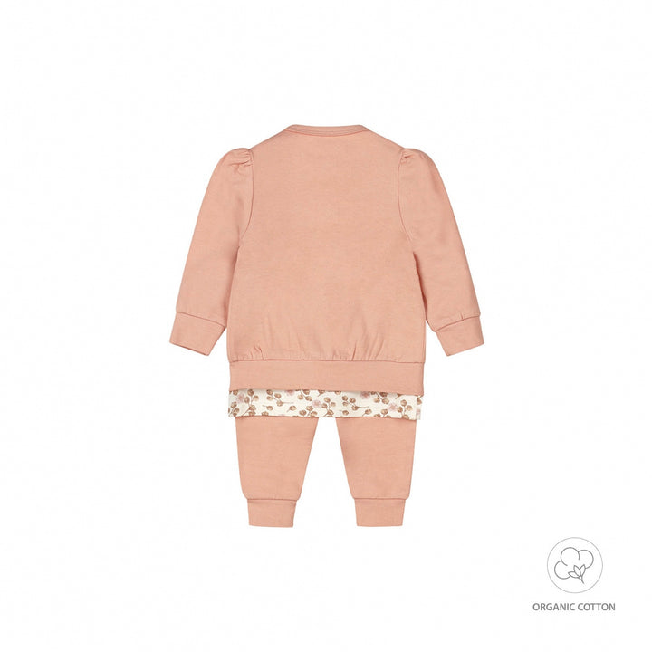 3 - Delige set organic cotton Dusty pink - GIRLS 2024