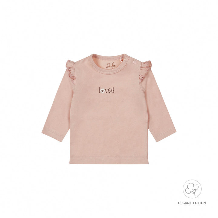 Longsleeve organic cotton Light dusty pink - GIRLS 2024