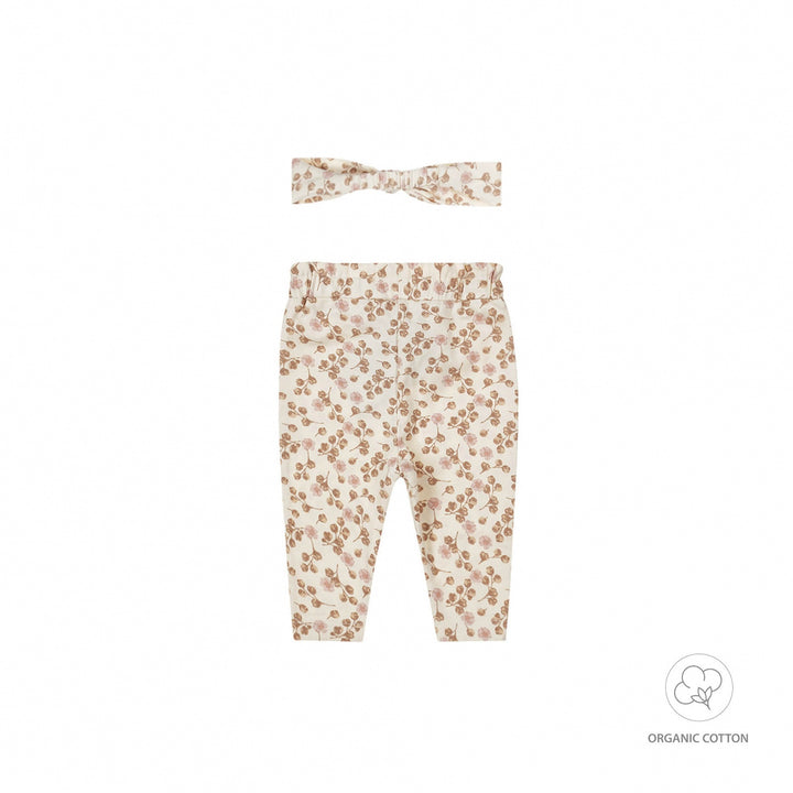 Broek + haarband organic cotton Off white - GIRLS 2024