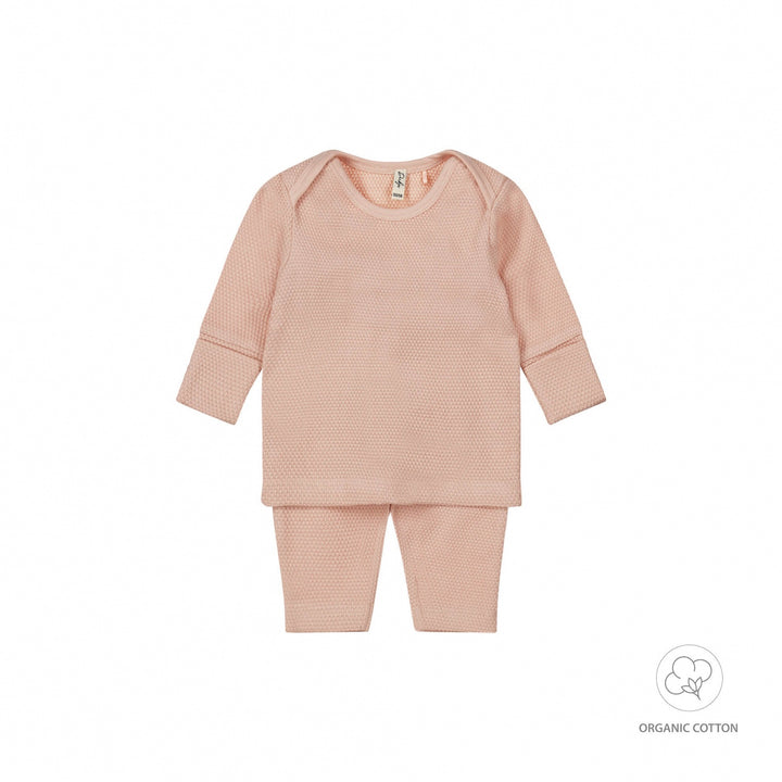 2 - Delig setje organic cotton Light dusty pink - GIRLS 2024
