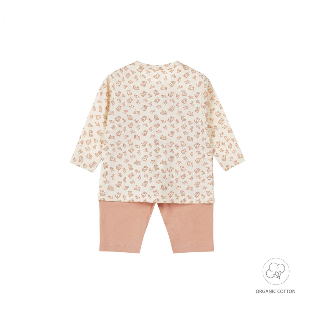 Pyjama Bio-Baumwolle Staubiges Rosa - MÄDCHEN 2024