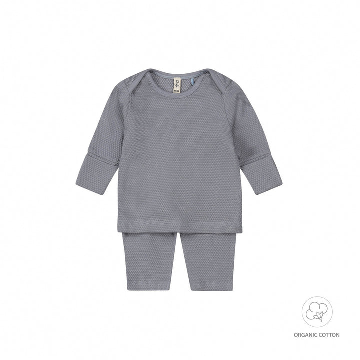 2 - Delig setje organic cotton Faded blue - BOYS 2024