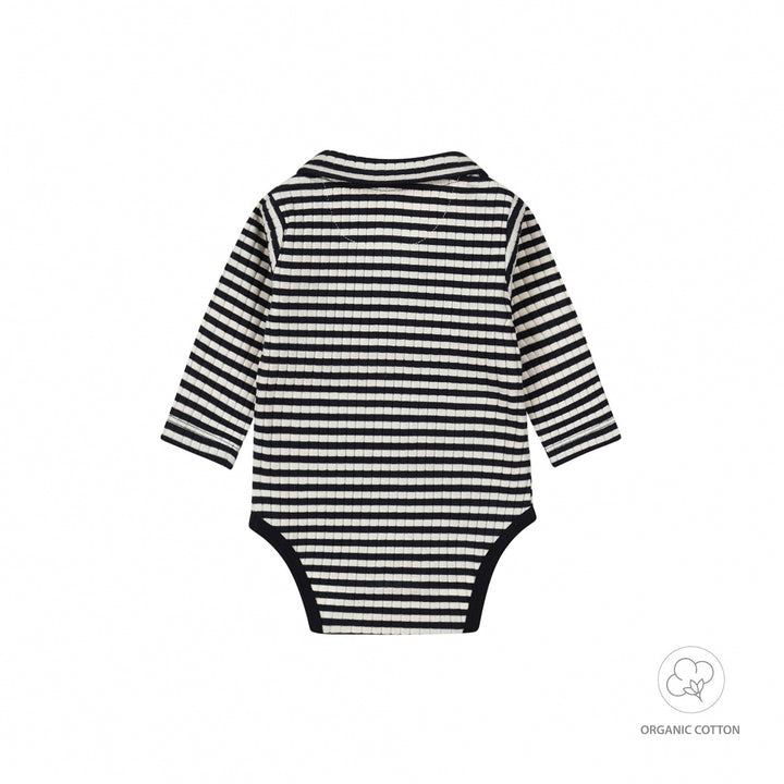 Romper lange mouw organic cotton Navy - BOYS 2024