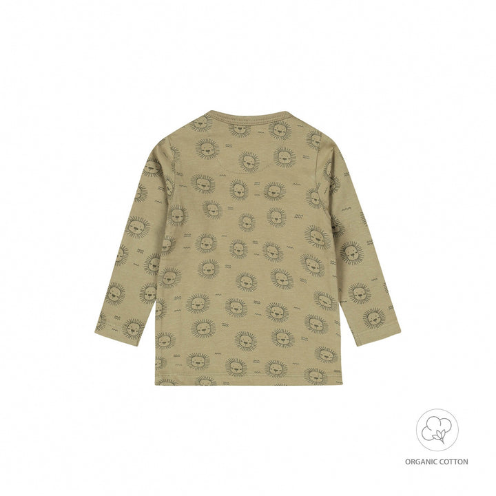 Longsleeve organic cotton Faded green - BOYS 2024