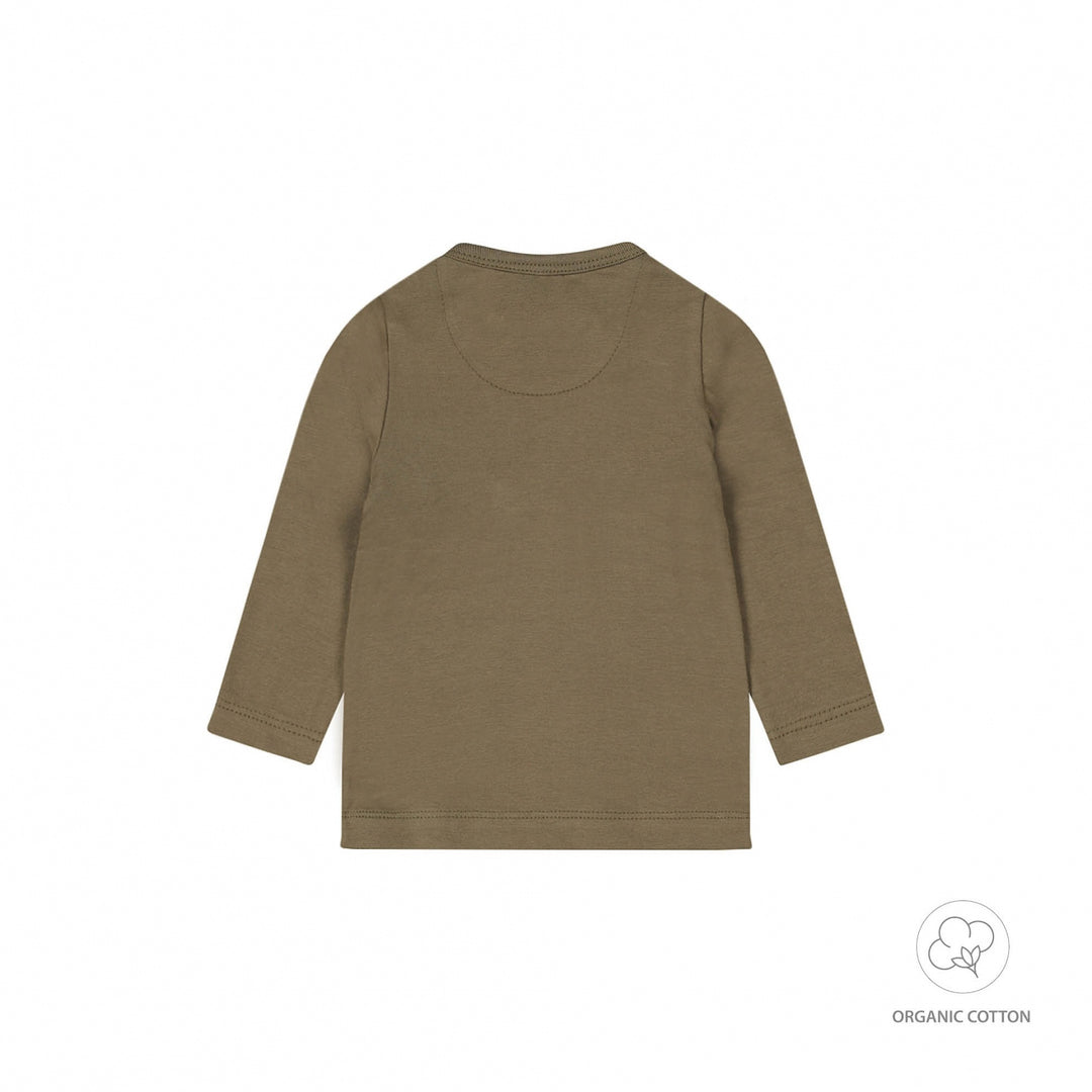 Longsleeve organic cotton Faded green - BOYS 2024