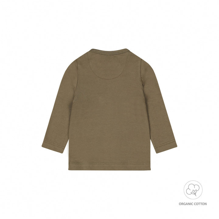 Longsleeve organic cotton Faded green - BOYS 2024