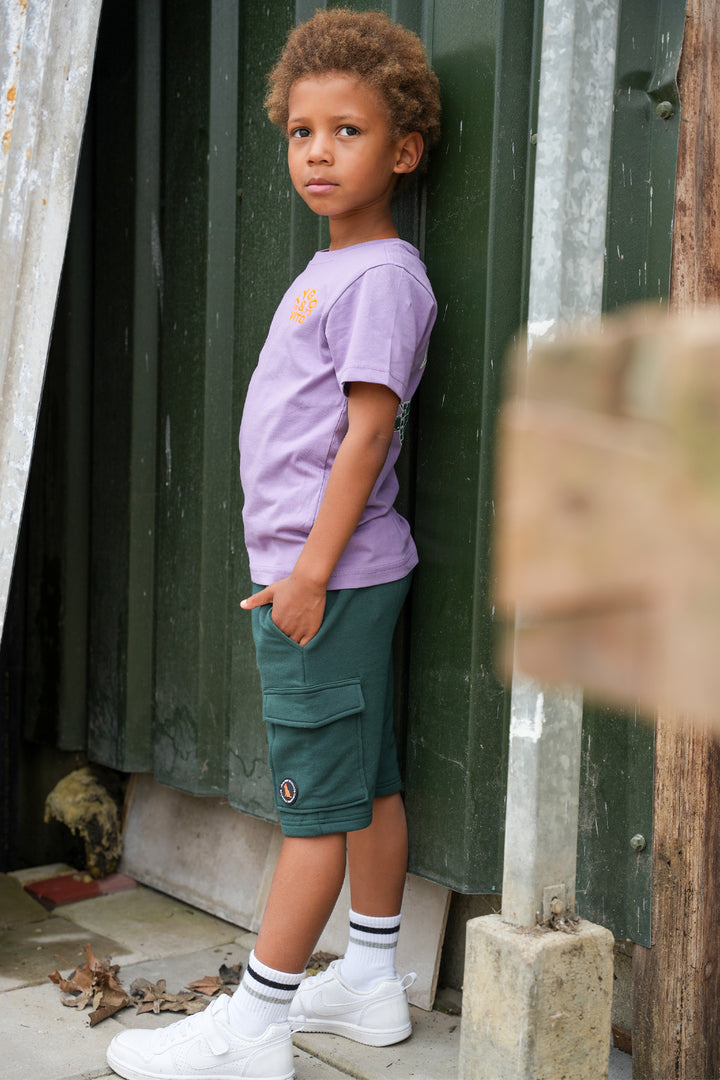 Kids broek Sweatshorts Bruce Storm Green