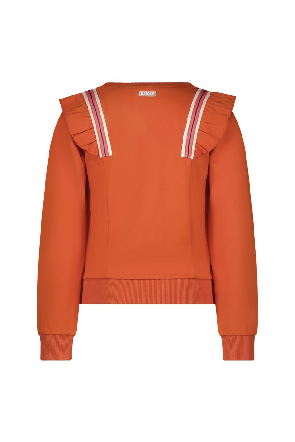 Kids trui Sara with ruffles Orange glo