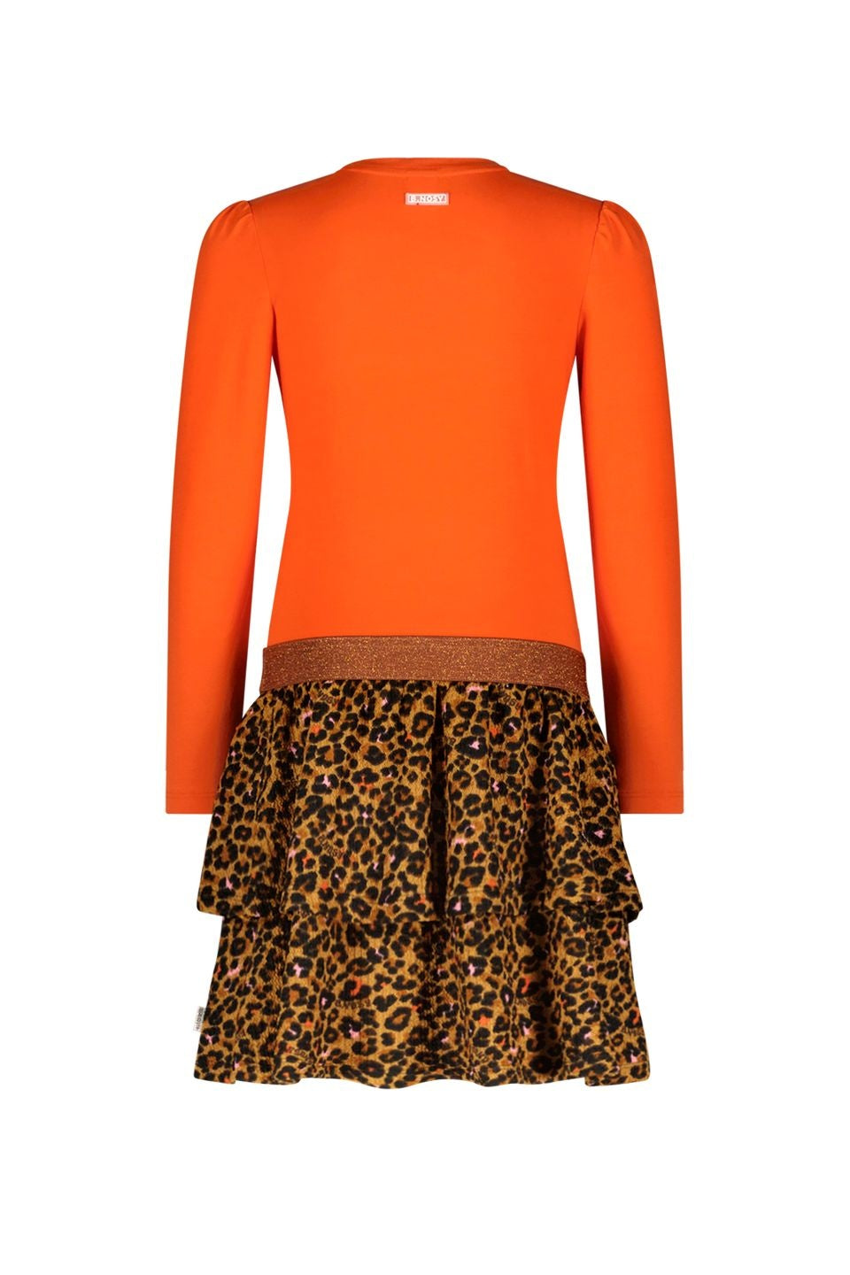 Kids jurk Daphne Leopard Orange glo