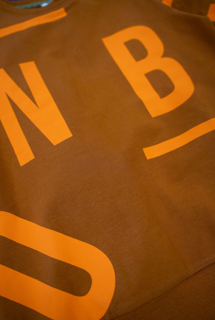 Kids trui Scott allover print Letter AO peanut