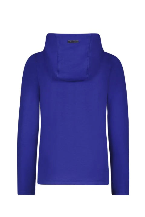 Kids longsleeve Ted hooded Royal Blue