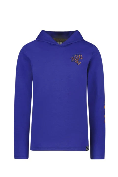 Kids longsleeve Ted hooded Royal Blue