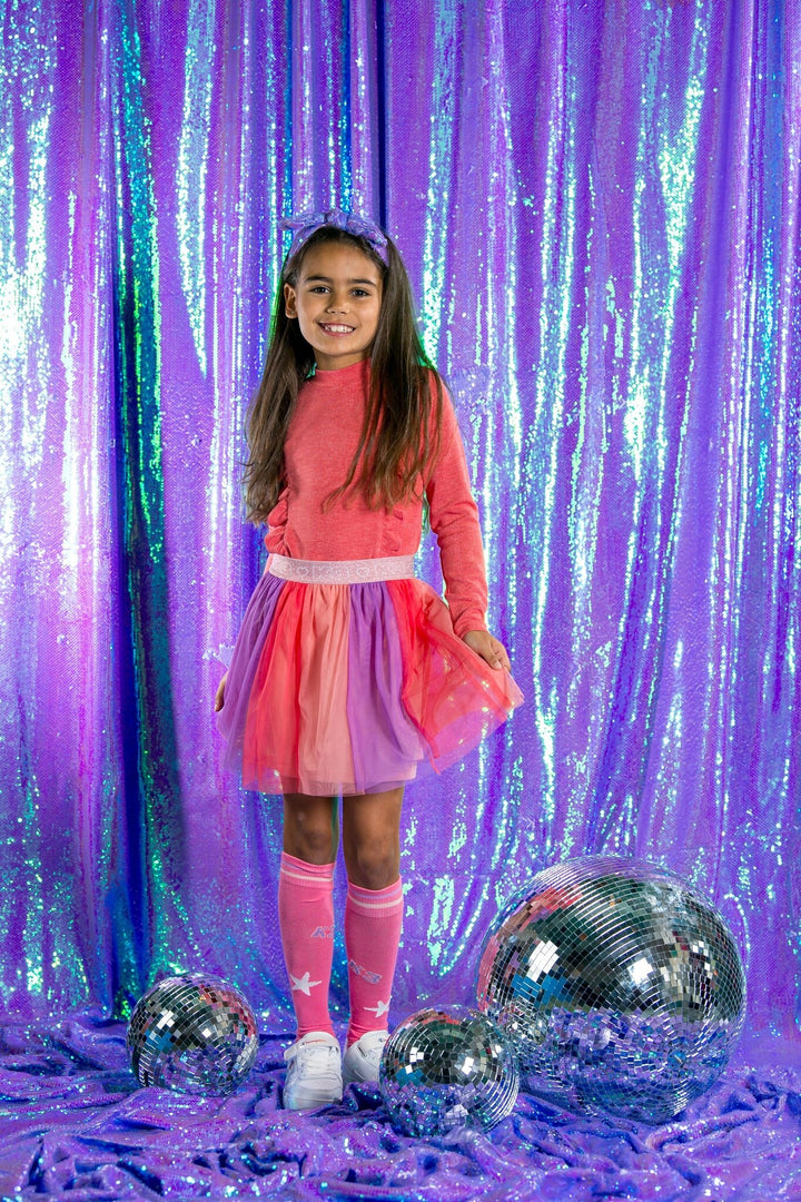 Kids longsleeve K3 Tirza with glitters Passion pink