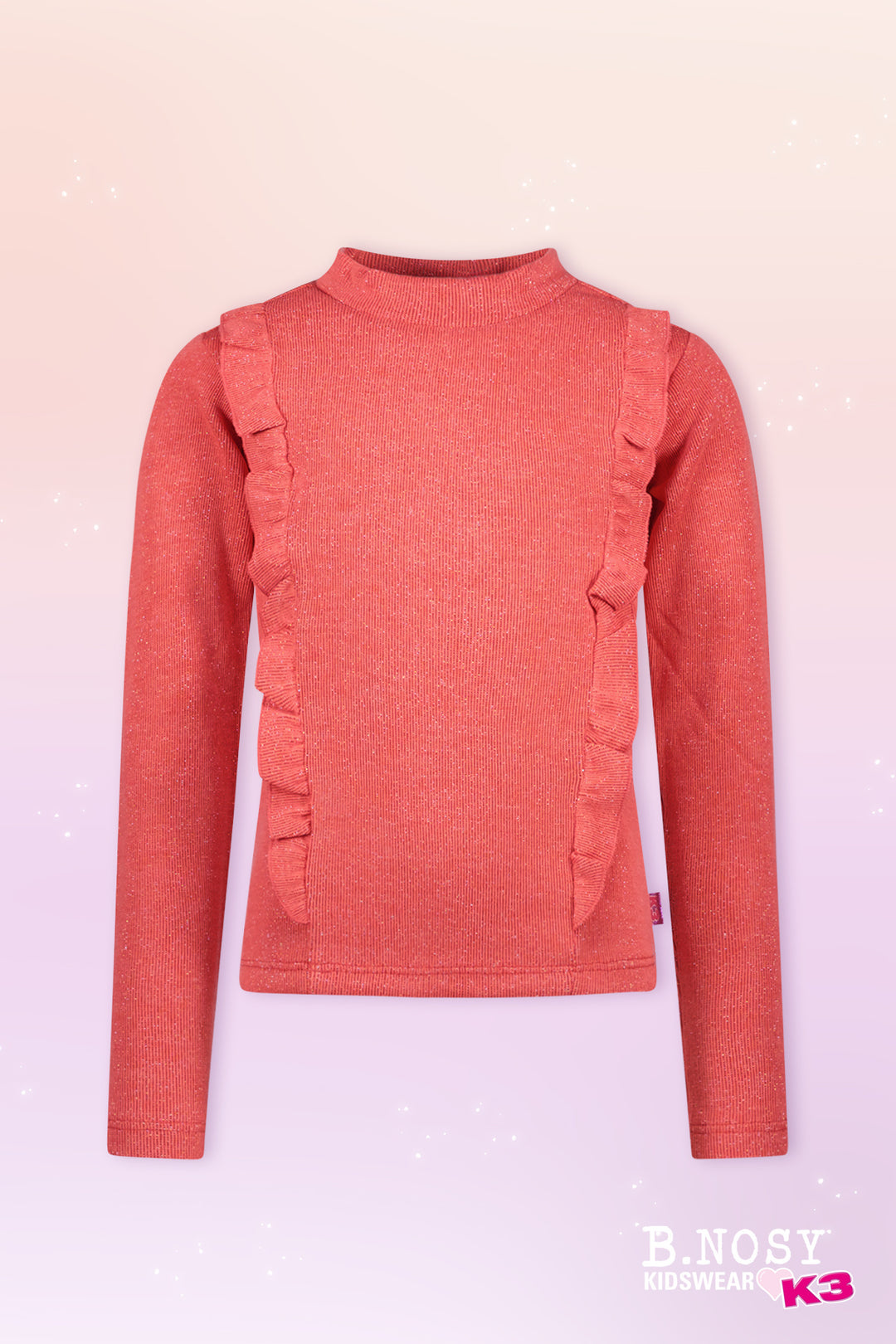 Kids longsleeve K3 Tirza with glitters Passion pink