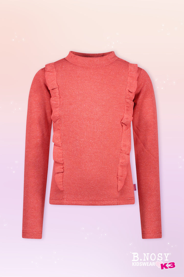 Kids longsleeve K3 Tirza with glitters Passion pink