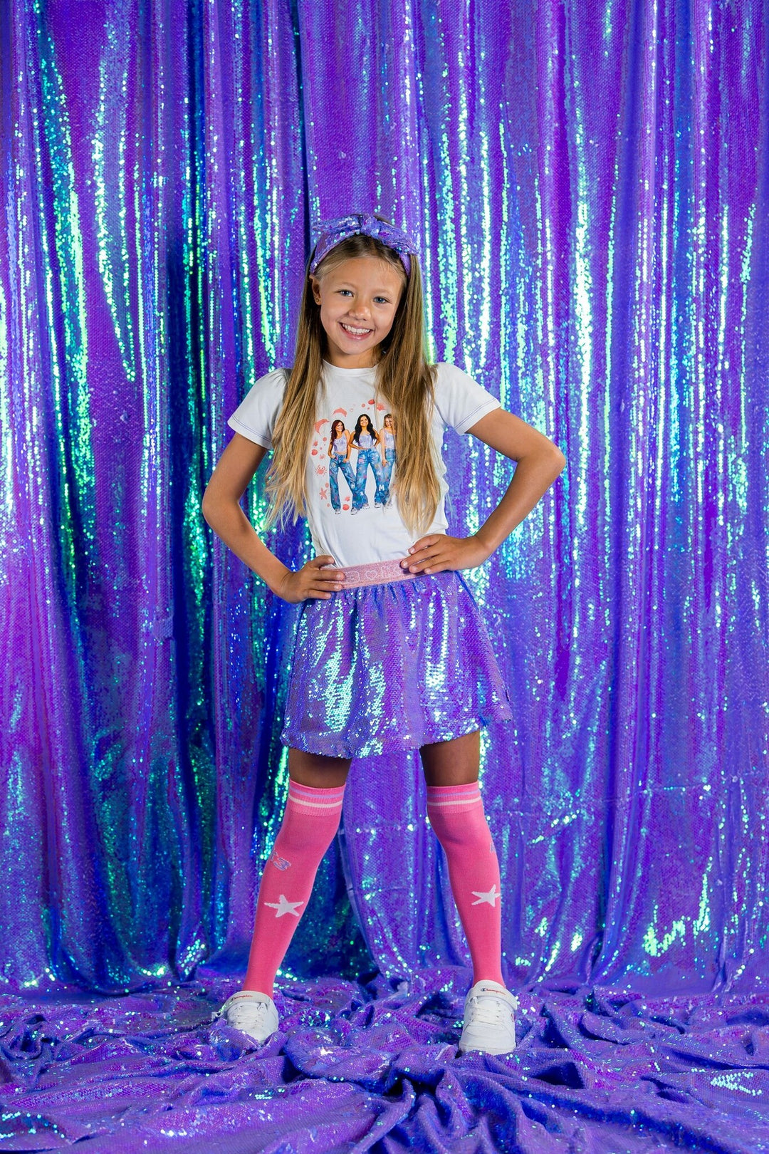 Kinderrock K3 Rhodee mit Pailletten African Violet