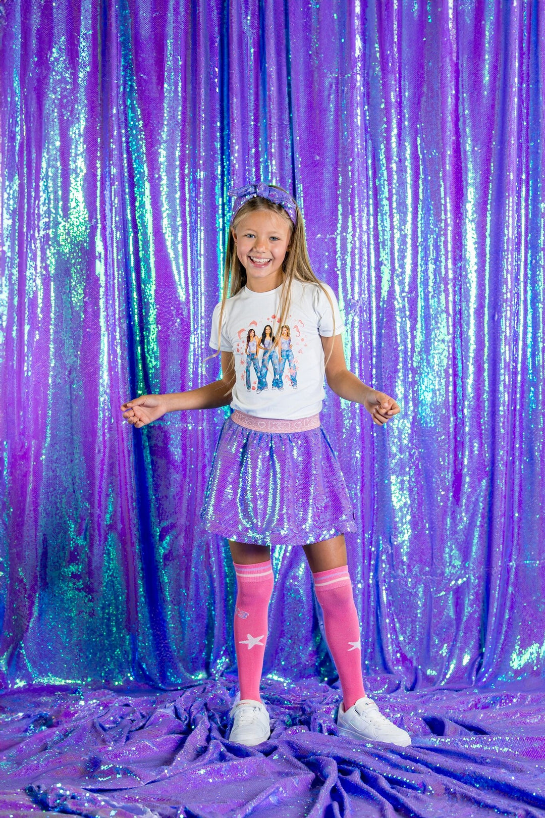 Kinderrock K3 Rhodee mit Pailletten African Violet