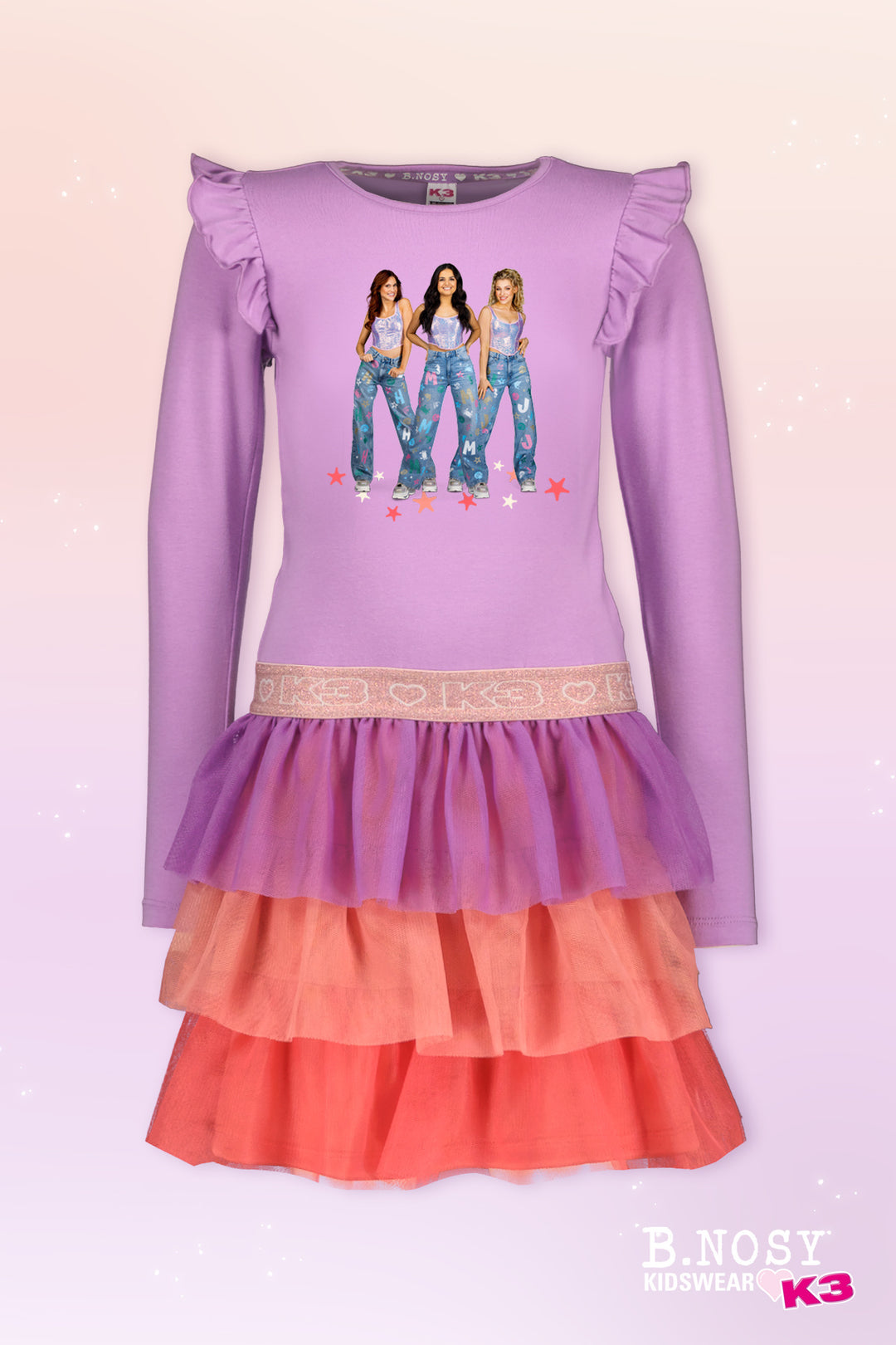 Kids jurk K3 3 - layer mesh African Violet