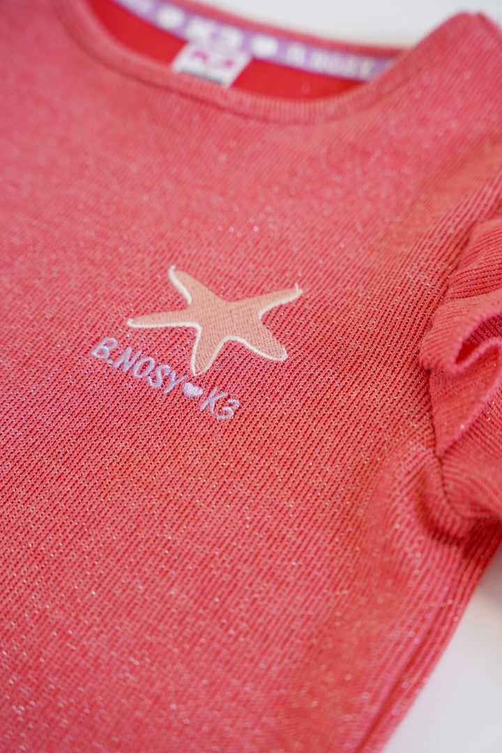 Kids jurk K3 with mesh Passion pink