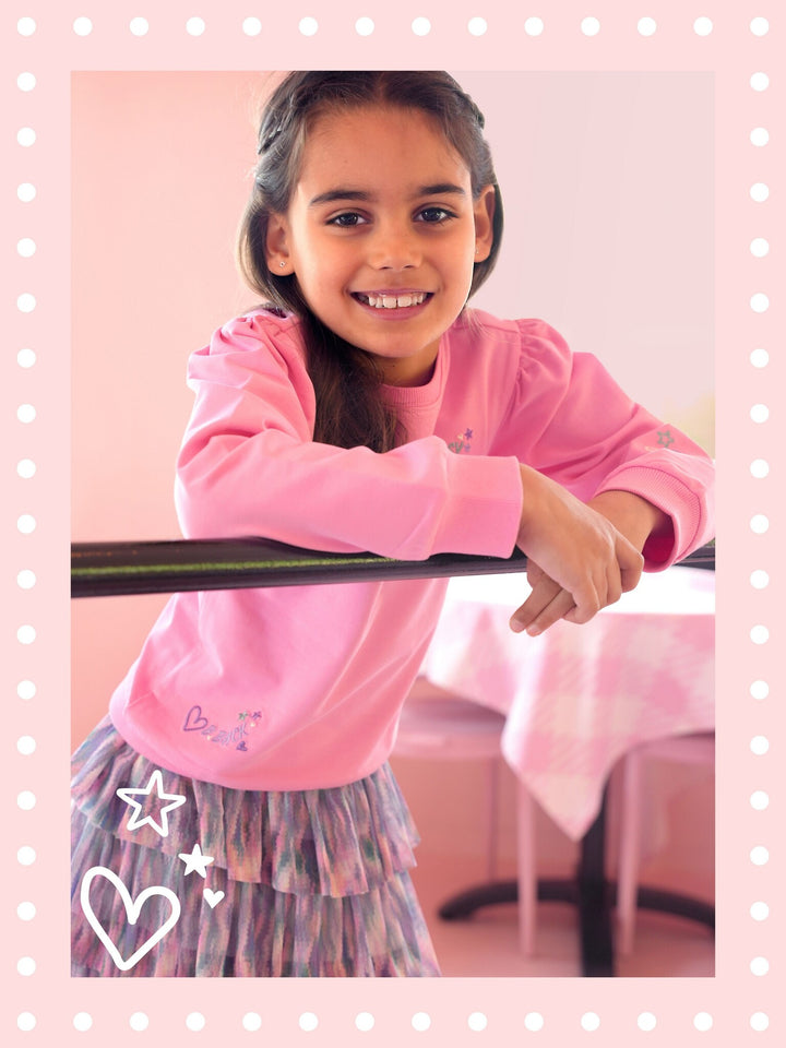 Kinderpullover Saly Zucker Pink