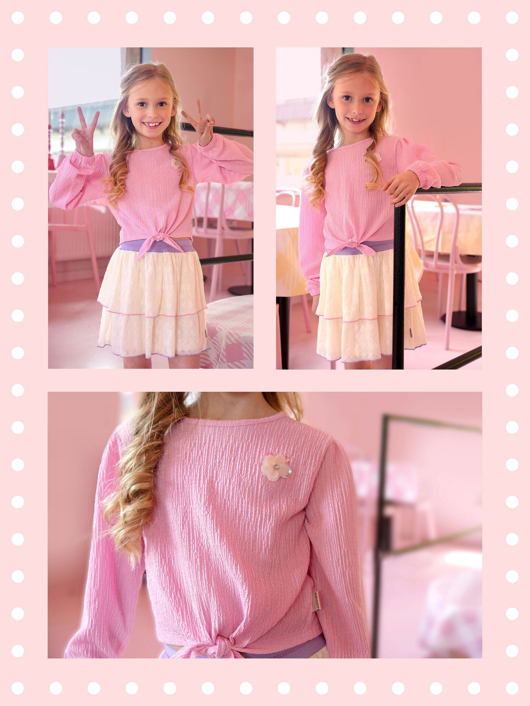 Kinderoberteil Tori Zucker Pink