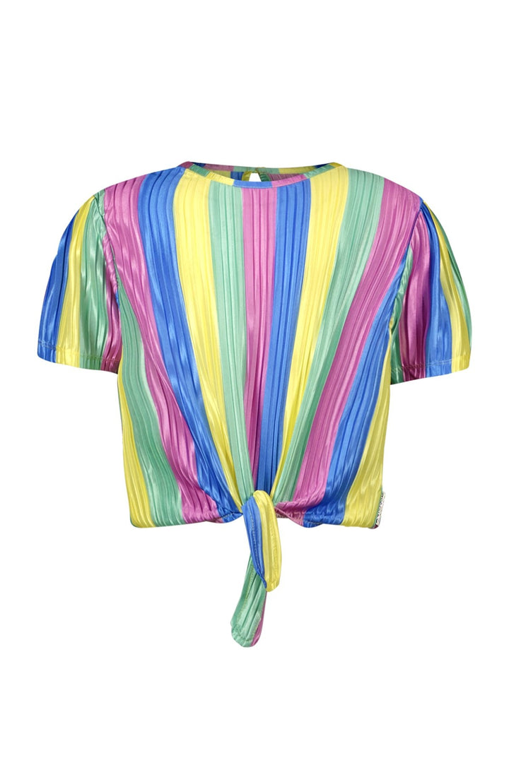Kinder T-Shirt Bonny gestreiftes Oberteil mit Knoten Joy Streifen